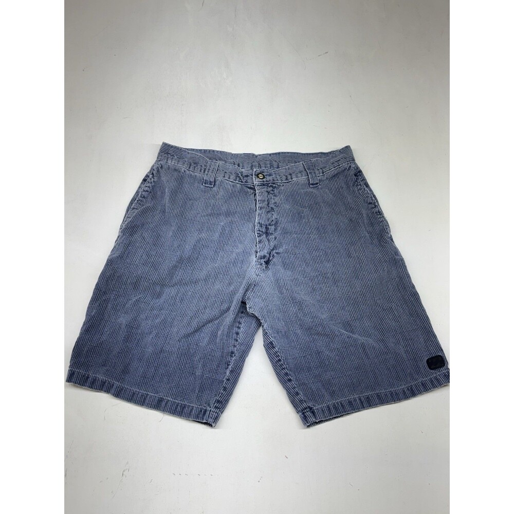 Billabong Shorts Men 32 Blue Corduroy Check Thick Wale Skate Beach Summer Y2K